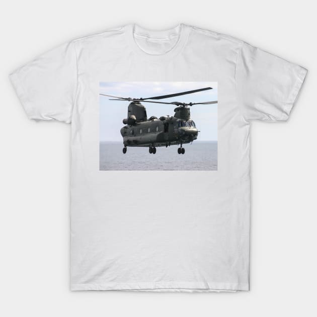 RAF Chinook up close T-Shirt by captureasecond